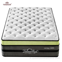 Matelas en mousse à mémoire de pouce en gel de lit de bambou en sac en sac en sac